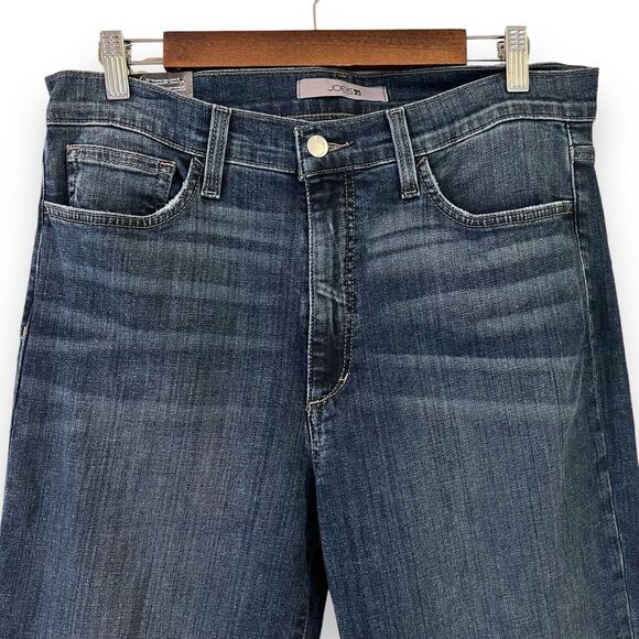 NWT Joe’s Jeans Flawless High Rise Flare Women’s 32 Dark Wash Raw Hem Stretch - Picture 3 of 10